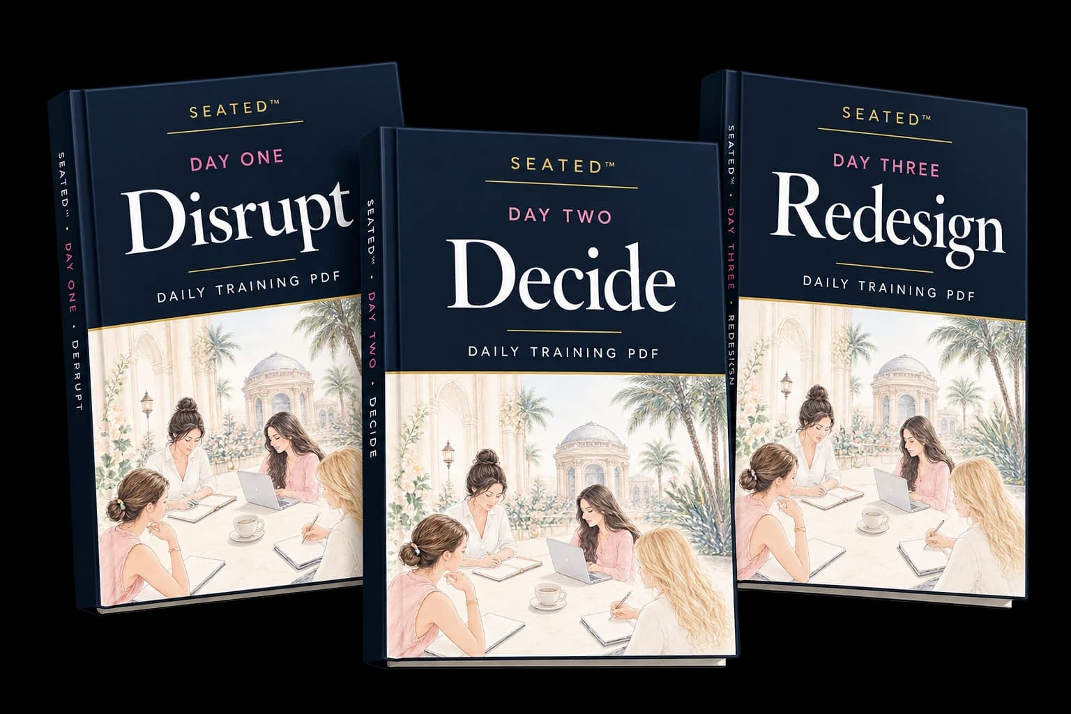 Daily training books: Disrupt, Decide and Redesign